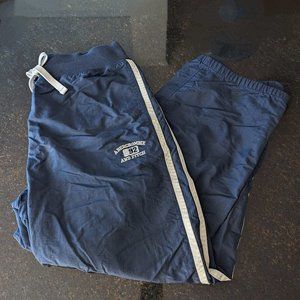 A&F Vintage 90s Men Size L Navy Blue Wind Track Pants Abercrombie & Fitch